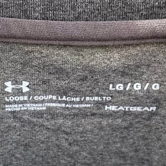 NWOT Under Armour Grey Jacket Mens’ Large Half-zip Carbon Heather - Picture 7 of 10